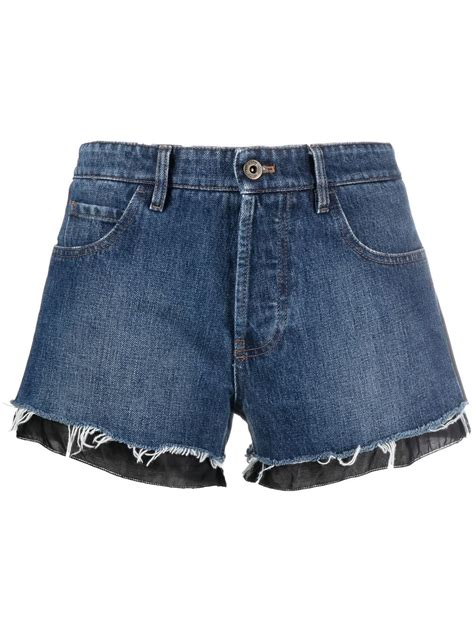 miu miu jeans shorts|Designer Shorts and Pants For Women .